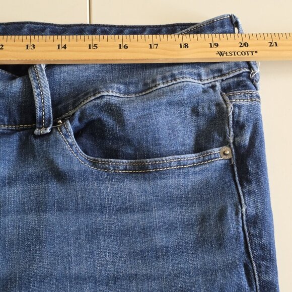 Torrid Jegging Women 22R Blue High Waist Tapered Stretch Western Zip Super Soft - Picture 5 of 16